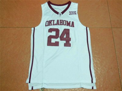 Maillot De Basket NCAA Oklahoma The Early Bird Catches Buddy Hield 24 Blanc